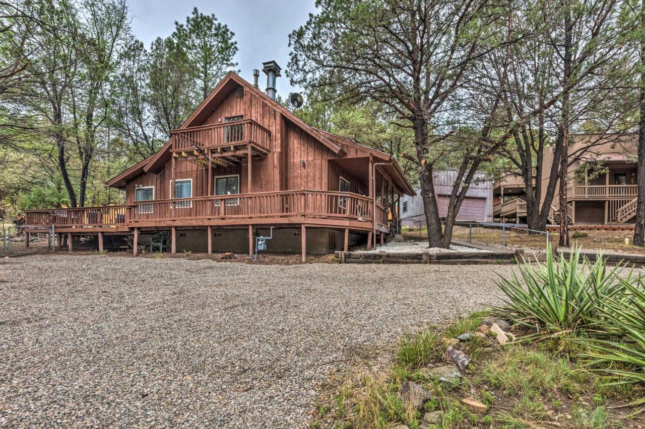 Rustic Ruidoso Cabin With Large Deck And Grill! Dış mekan fotoğraf